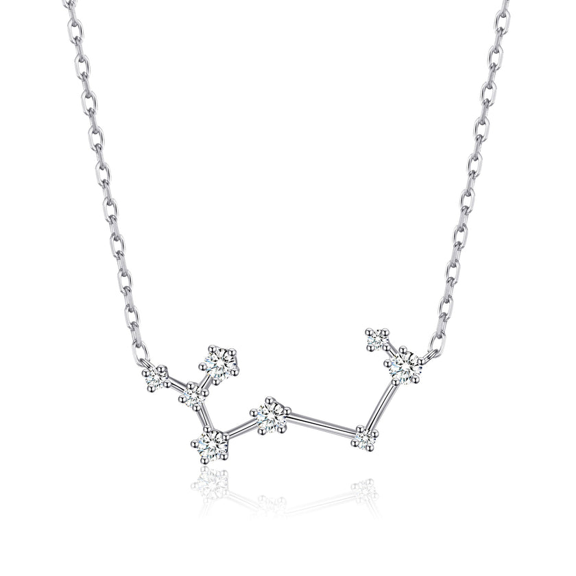 Sagittarius Star Sign Zodiac Constellation Necklace and Quote Card with Zircondia® Crystals
