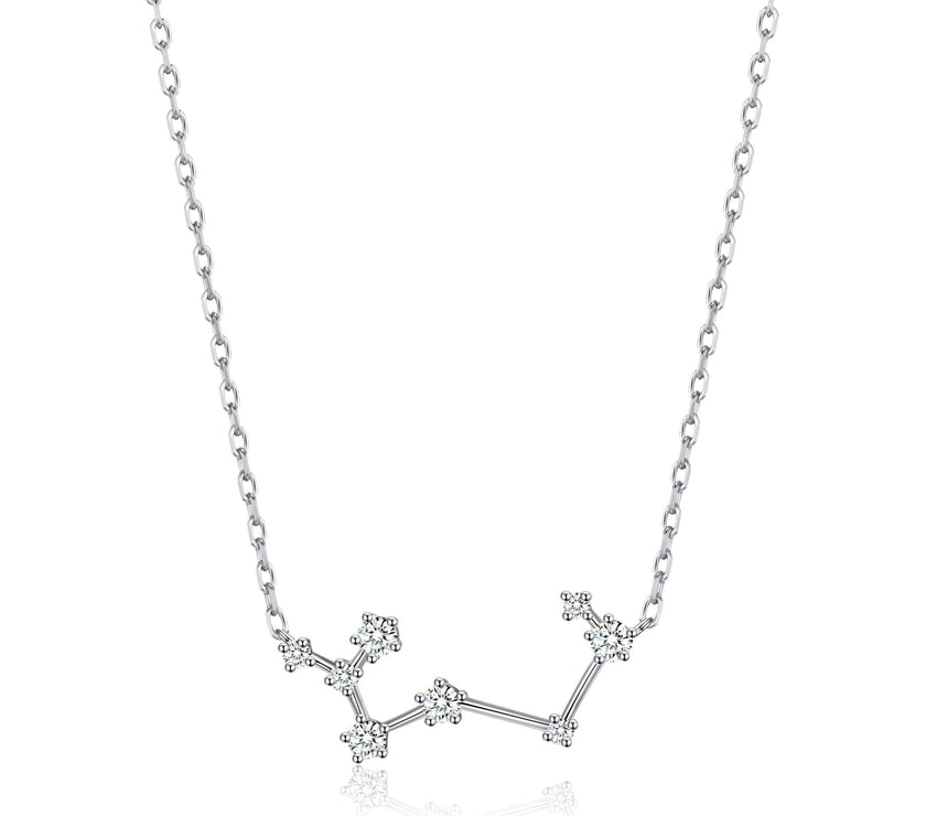 Sagittarius Star Sign Zodiac Constellation Necklace and Quote Card with Zircondia® Crystals
