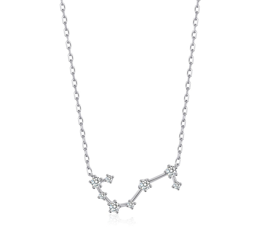 Scorpio Star Sign Zodiac Constellation Necklace and Quote Card with Zircondia® Crystals