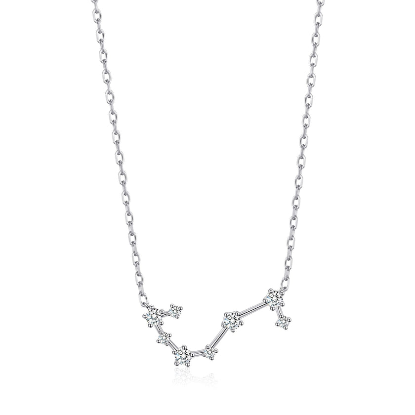 Scorpio Star Sign Zodiac Constellation Necklace and Quote Card with Zircondia® Crystals