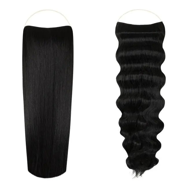 Signature Syn Halo Hair Extensions Double Pack (18 inch) - Signature Syn Halo